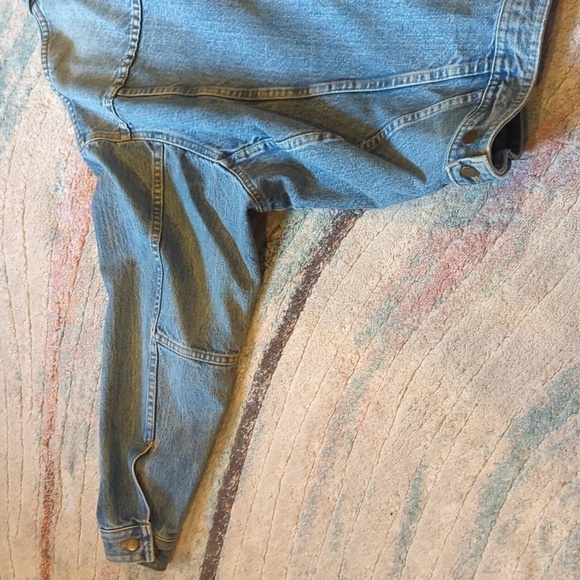 Denim Barn Jacket Vintage By Hovland Sioux Iowa Cowboy Cowgirl y2k Western - Picture 13 of 16